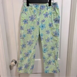 Lilly Pulitzer floral capri pants